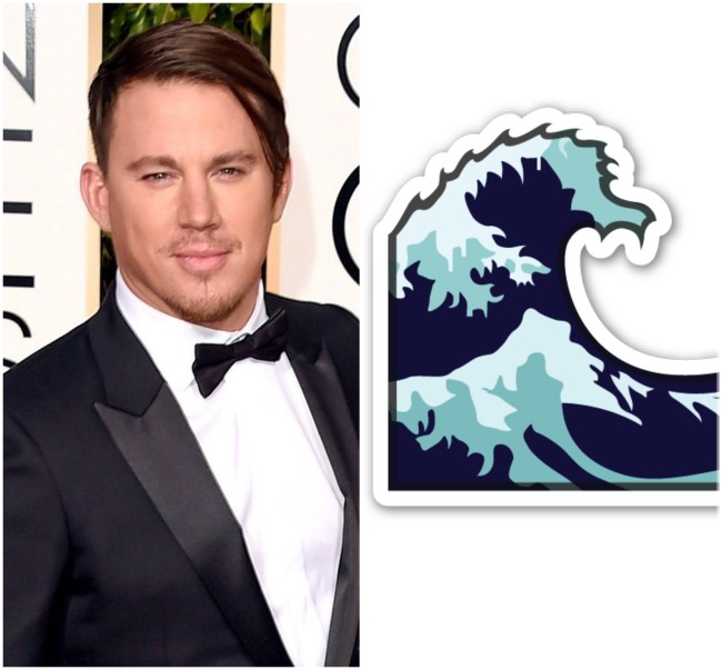 Celebrities as Emojis: Golden Globes 2016 Channing Tatum
