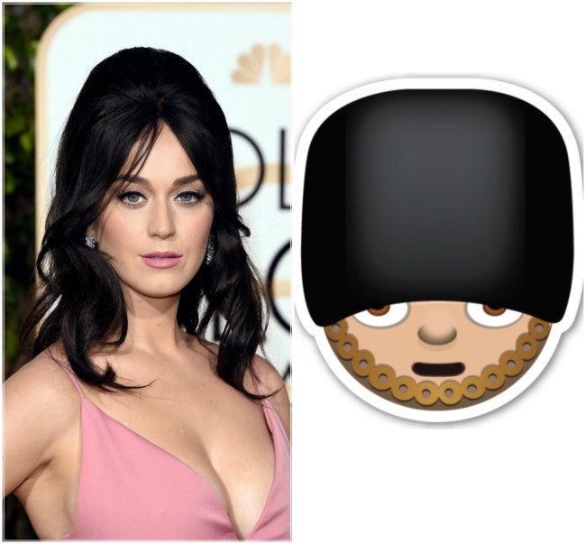 Celebrities as Emojis: Golden Globes 2016 Katy Perry