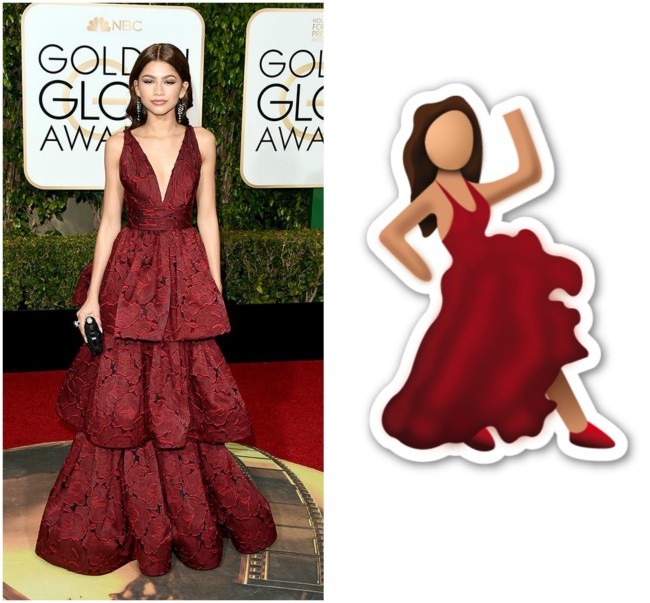 Celebrities as Emojis: Golden Globes 2016 Zendaya